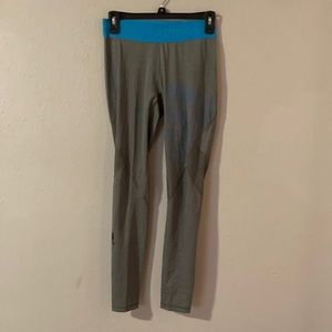 Grey & Blue Adidas leggings, size Small